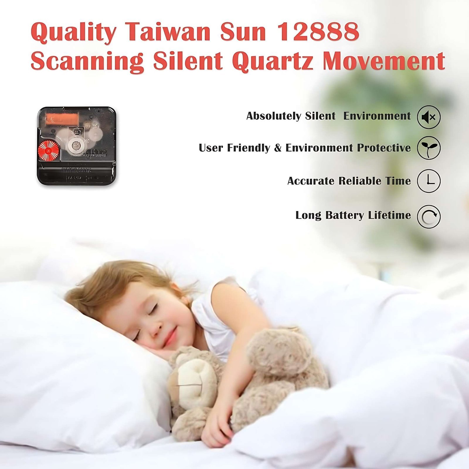 Wooden Silent Non-Ticking Wall Clock for Home Stylish Latest Designer Wall Clock for Home Living Room Bedroom Office Hall - Image 3